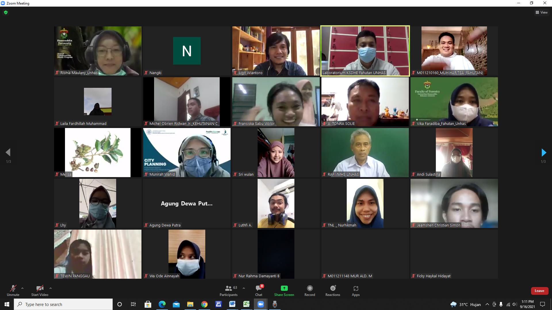 Kuliah Umum Series 4 : Fakultas Kehutanan Unhas Bahas Tantangan dan Peluang dalam Penelitian Kelelawar Indonesia