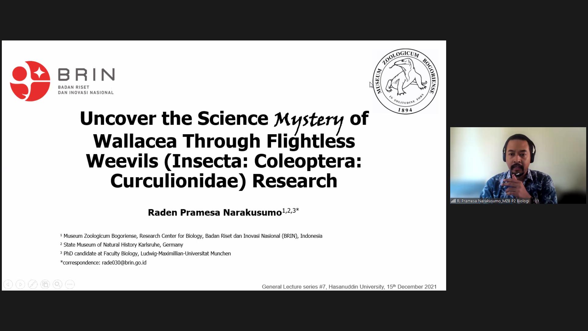 Kuliah Umum Series #07 Prodi Konservasi Hutan Fakultas Kehutanan Unhas Bahas Kumbang Moncong Tak Terbang